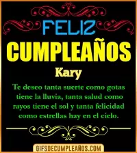 Frases de Cumpleaños Kary
